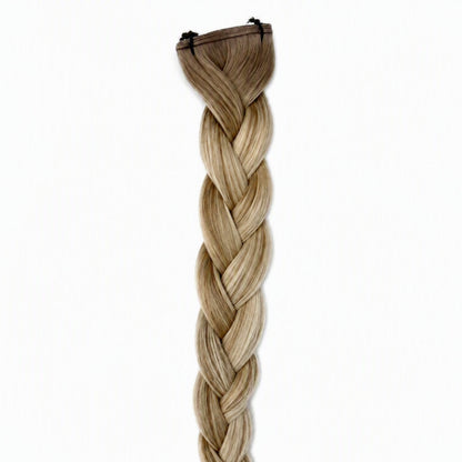 No. 5-9/60 Light Brown Platinum Blonde Ombre Invisible Weft Hair Extension 50g pack