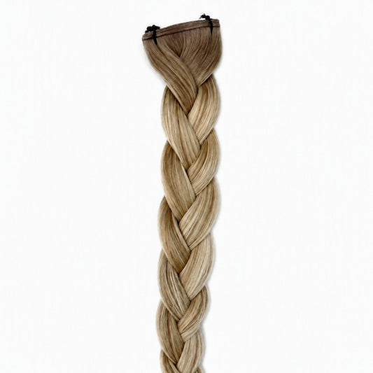 No. 5-9/60 Light Brown Platinum Blonde Ombre Invisible Weft Hair Extension 50g pack
